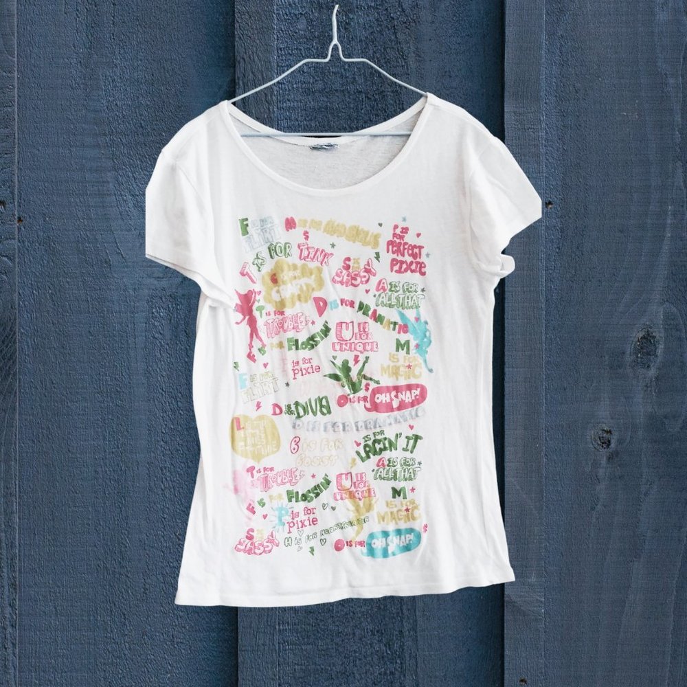 GIRLS WHITE GRAPHIC T-SHIRT